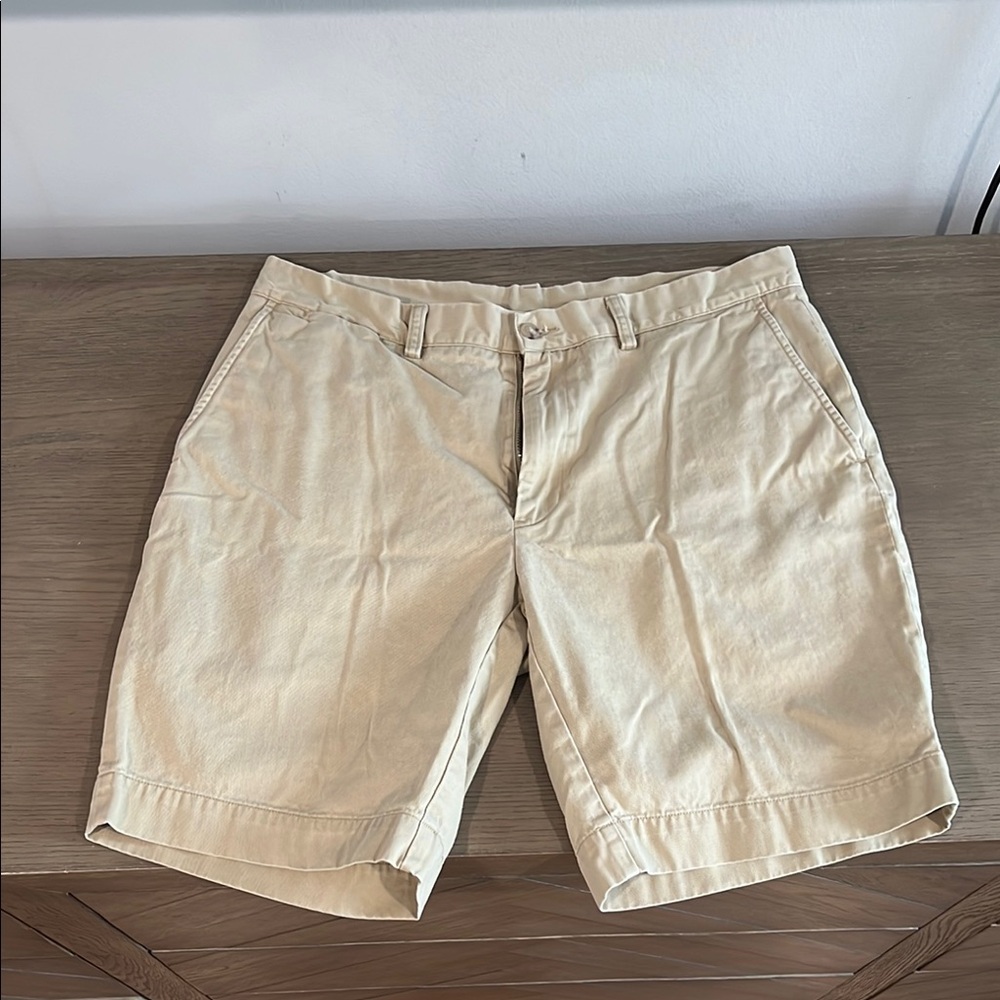 Ralph Lauren Tan Flat Front Shorts